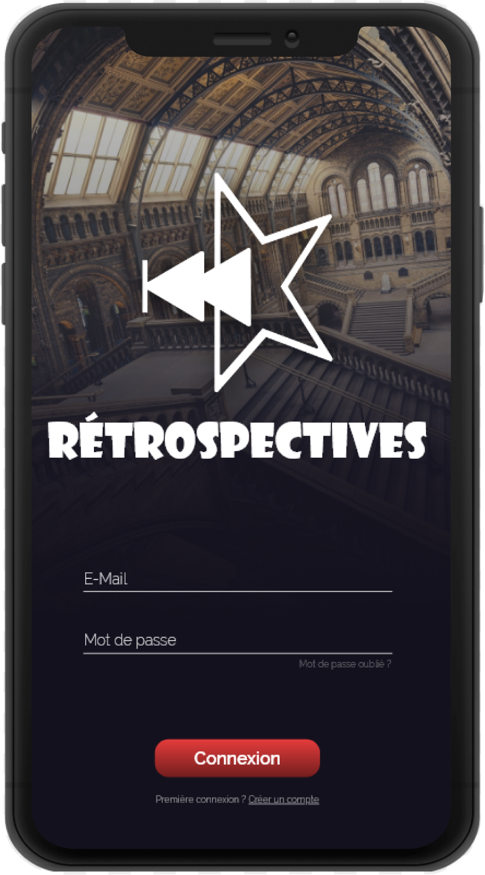 Application sur téléphone visuel